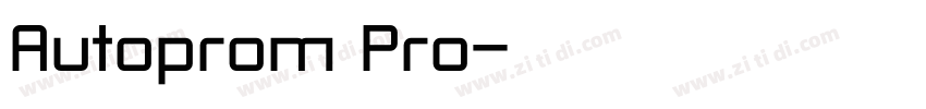 Autoprom Pro字体转换 Autoprom Pro字体转换